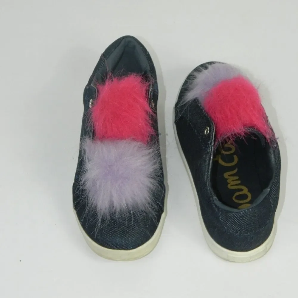 Sam Edelman Slip On Sneakers Cynthia Blue Denim‎